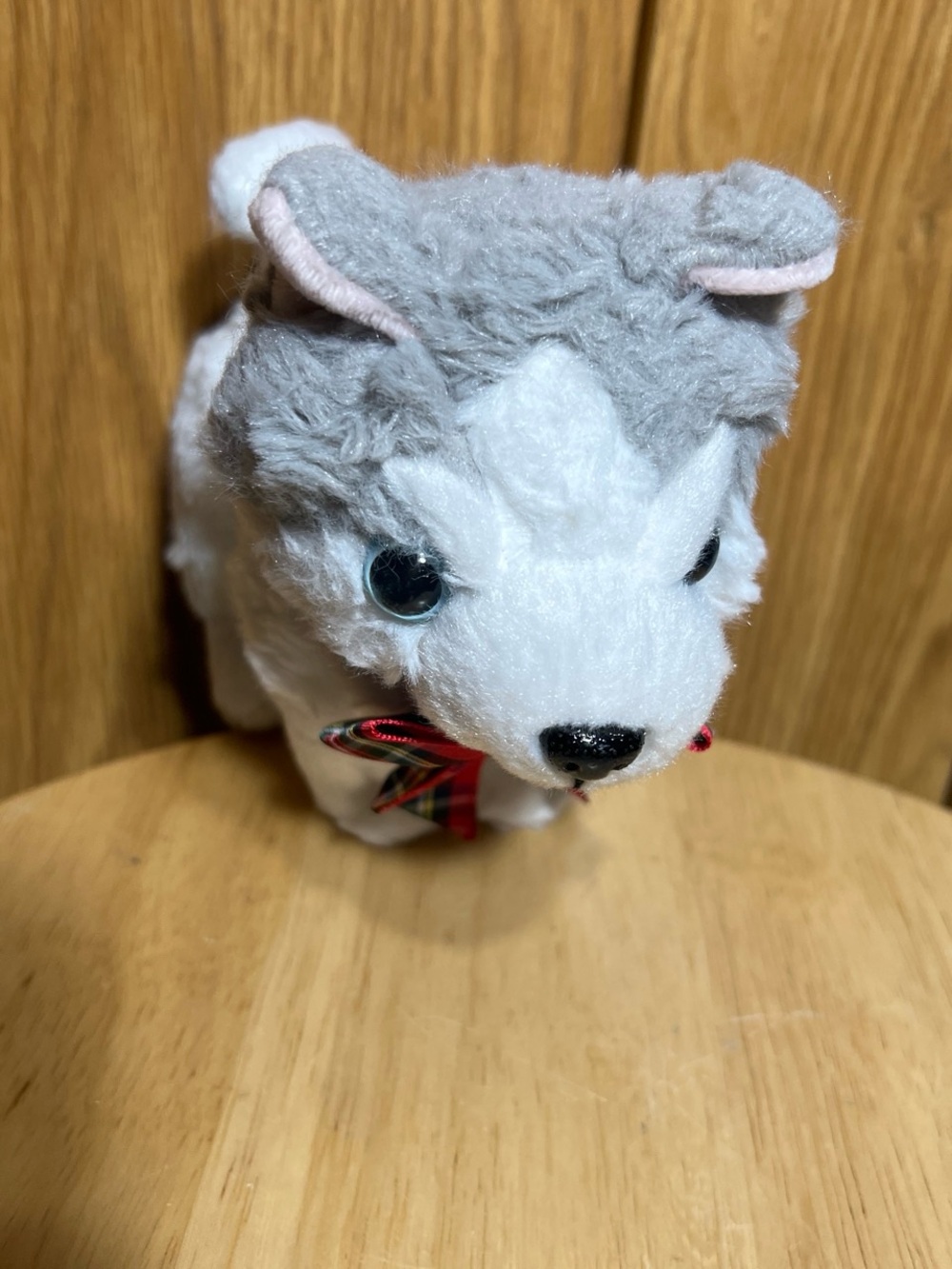 Plush Husky Dog Toy - Gray & White Comfort Chew